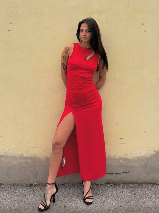 Abito lungo cutout